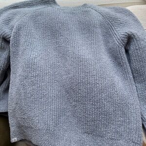 Barefoot Dreams Soft Gray Crew Neck Sweater Medium